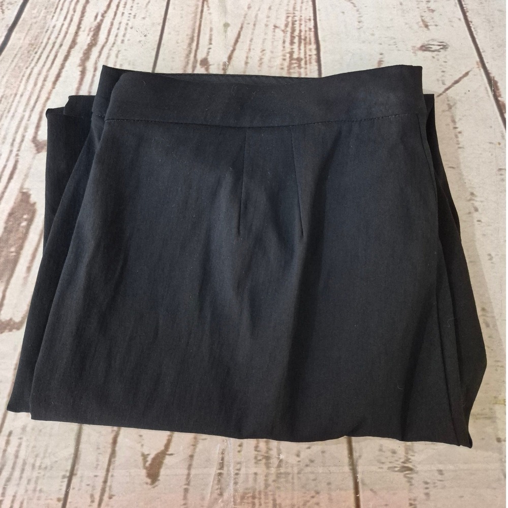 Lane Bryant Black Petite Dress Pants Size 20P Stretch Rayon Blend Trousers